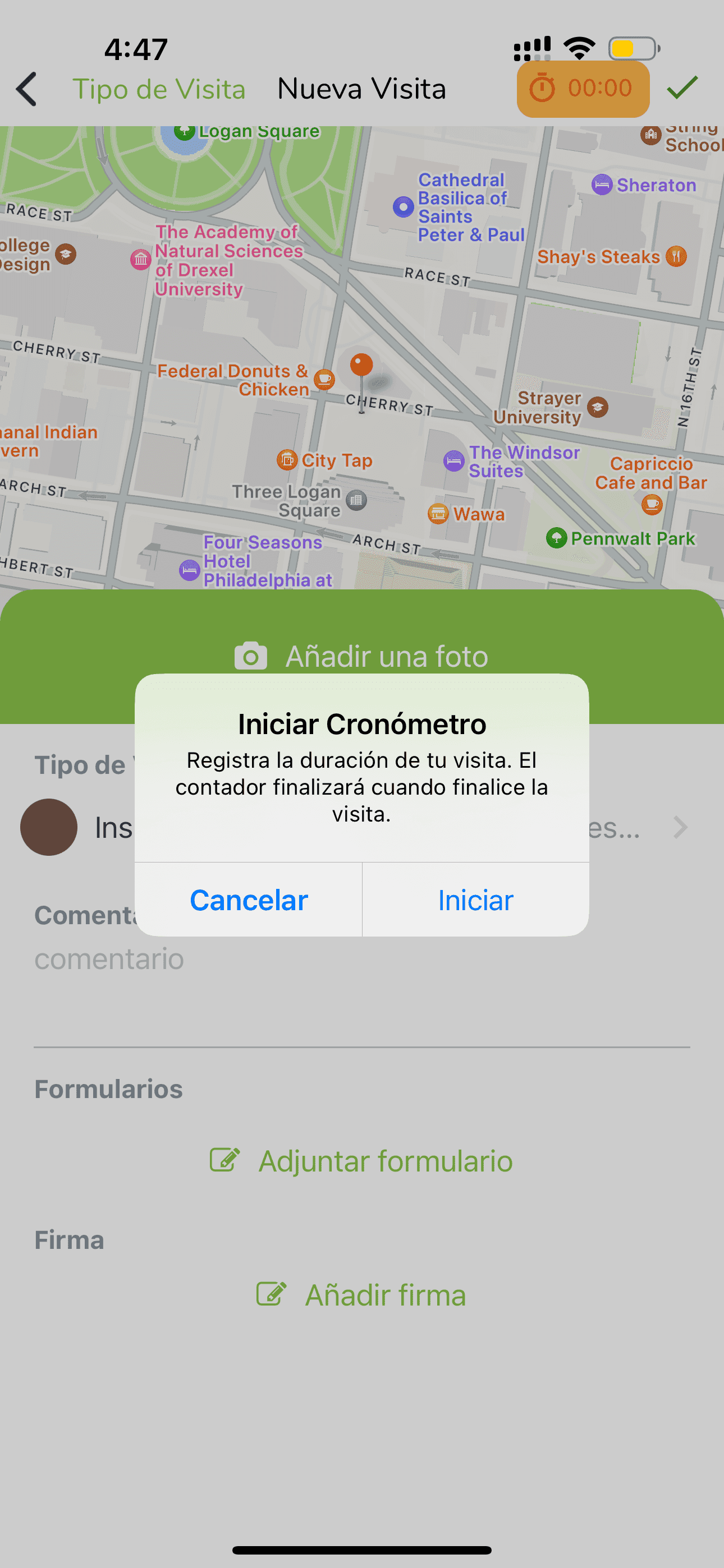 Controla el Tiempo por Visita